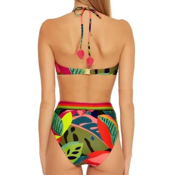 Trina Turk Rainforest Reversible Hi-Waist Bottom in Multi - Picture 9 of 9